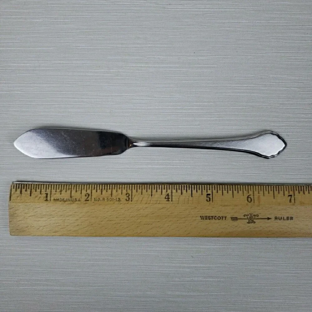 Oneida Roger Deluxe Summer Mist Autumn Glow Serving Fork, Butter Knife Stainless